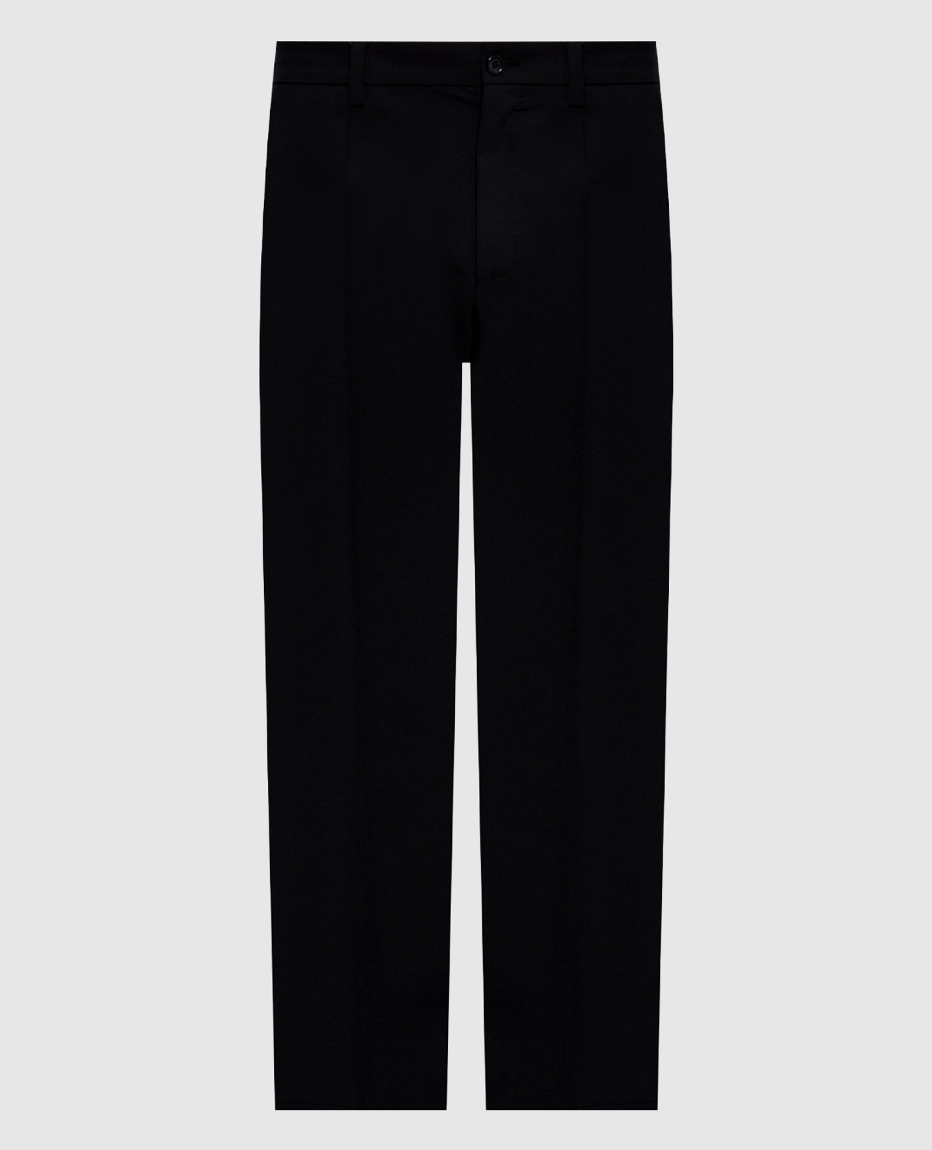 

Black wool pants with logo Dolce&Gabbana