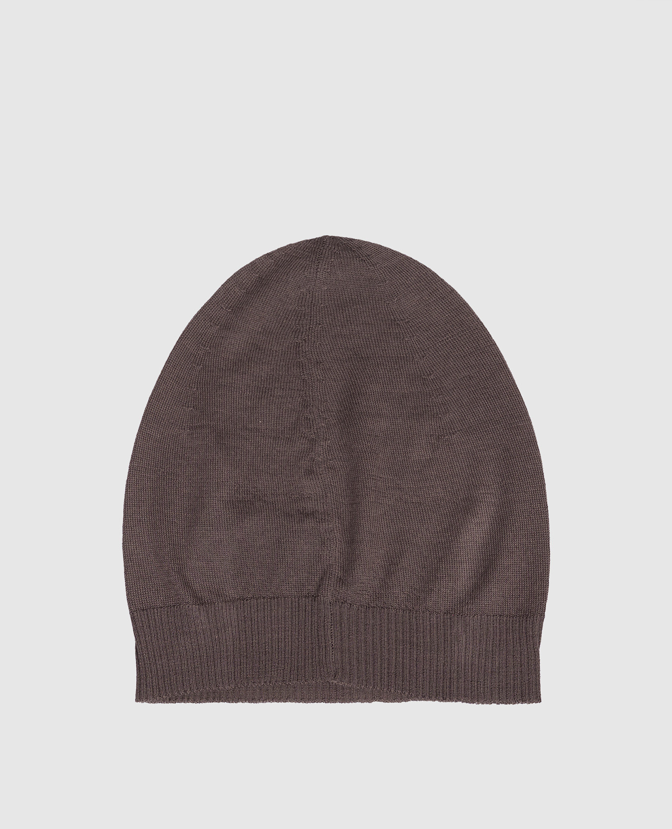 Grey cashmere hat with logo Saint Laurent 3
