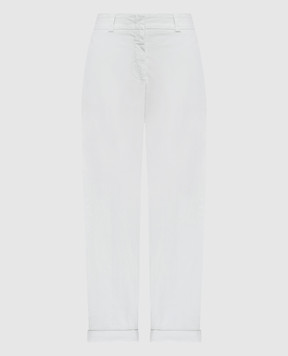 Peserico Green pants with lapels P04680T300800