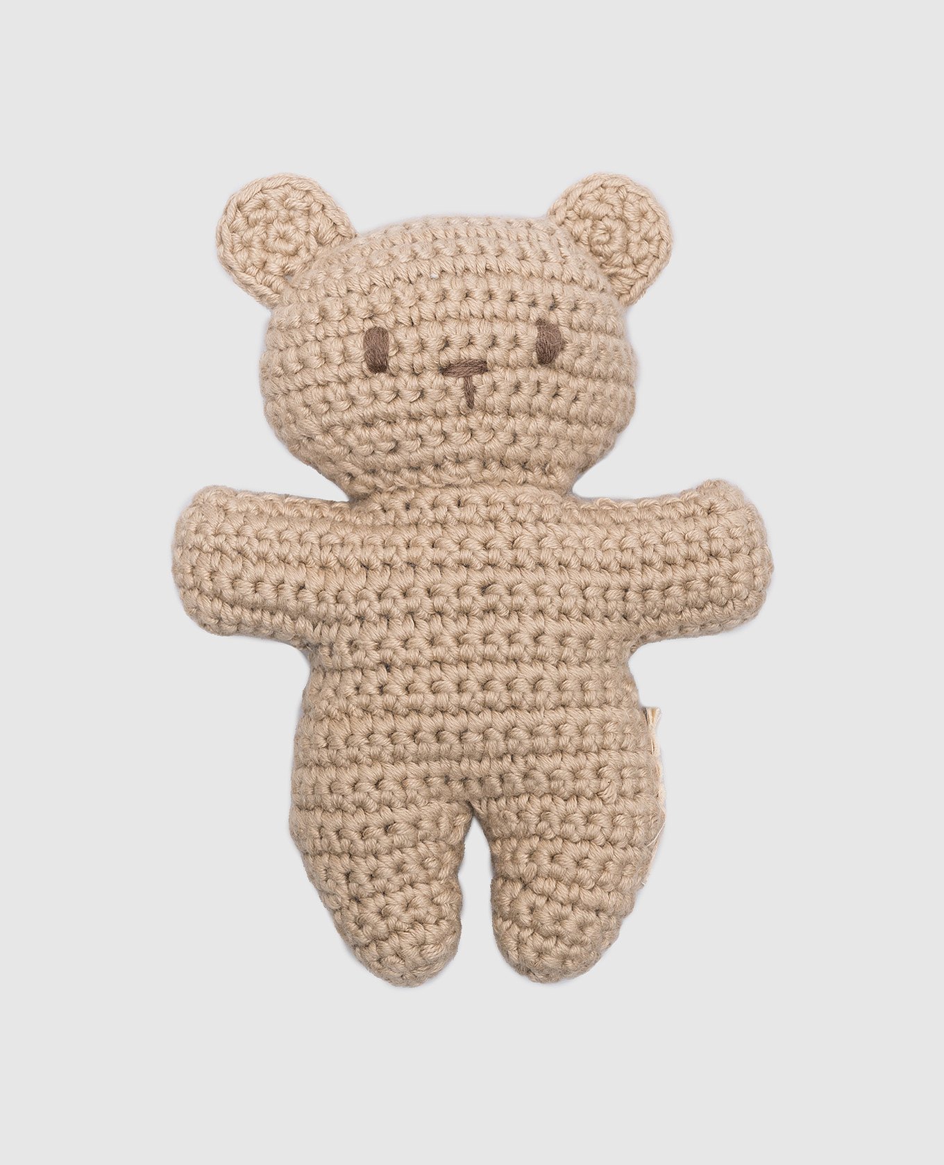 

Children's beige knitted toy BINIBEAR in the form of a bear Binibamba