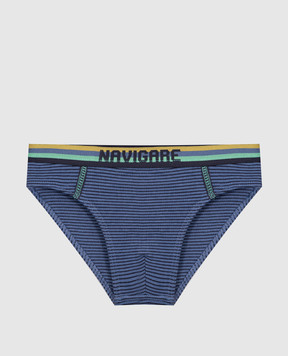 RiminiVeste Navigare blue striped briefs for children 728ZB