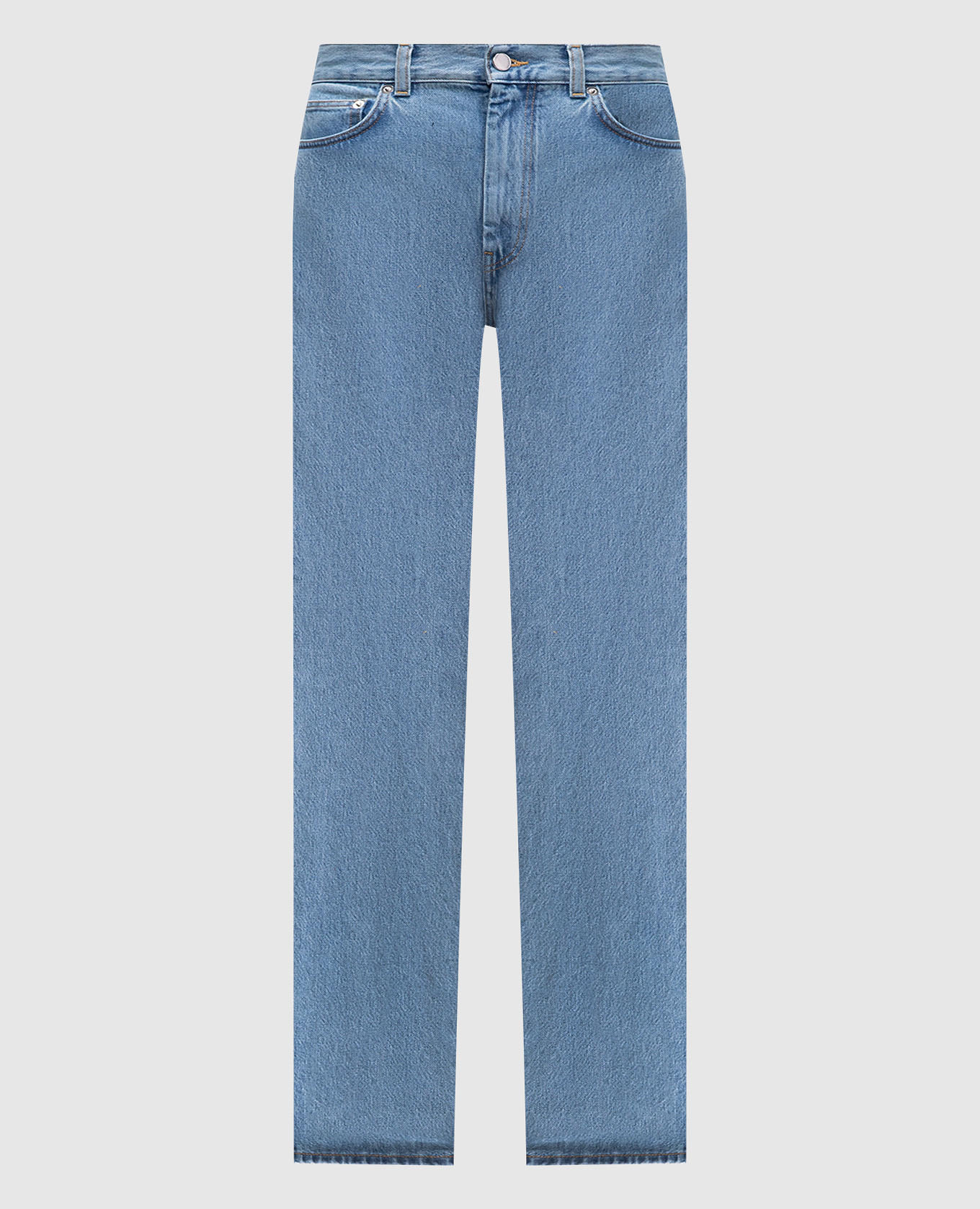 Blue WULAR jeans with logo patch Lou Lou Studio
