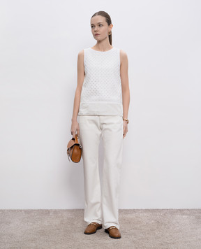 Herno White top with a pattern JG000280D52006
