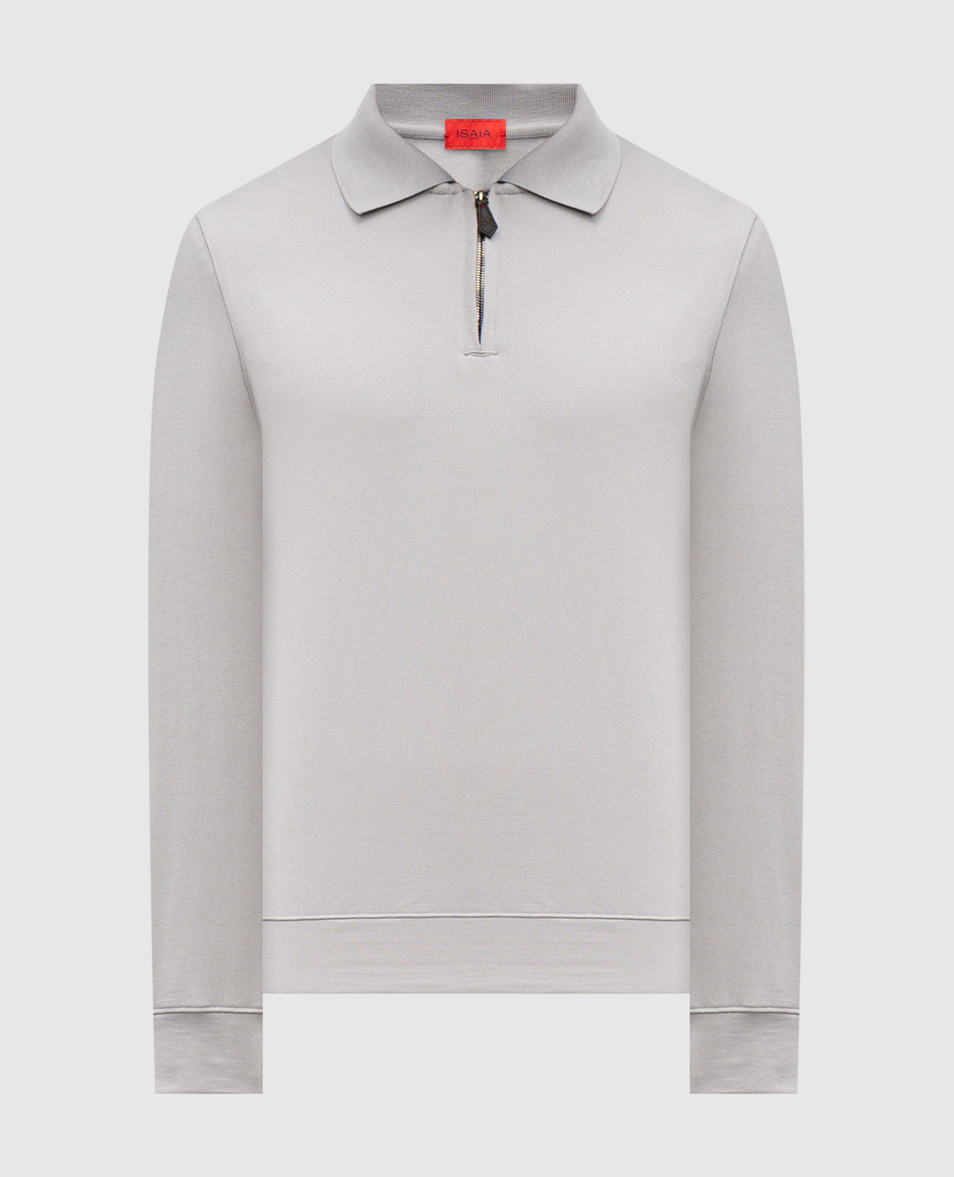 

Gray wool polo shirt ISAIA, Grey