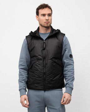 C.P. Company Black Nada Shell Vest with Glasses MVE032A006099U