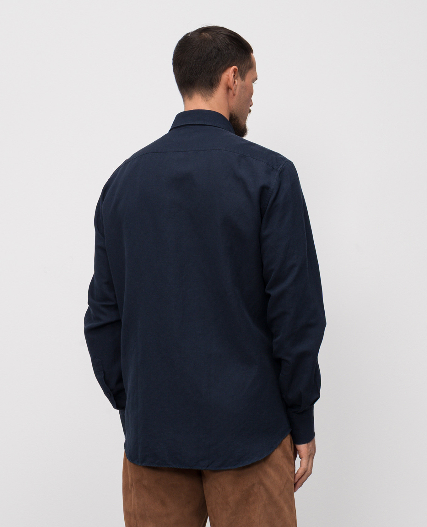 

Blue shirt with linen Stefano Ricci