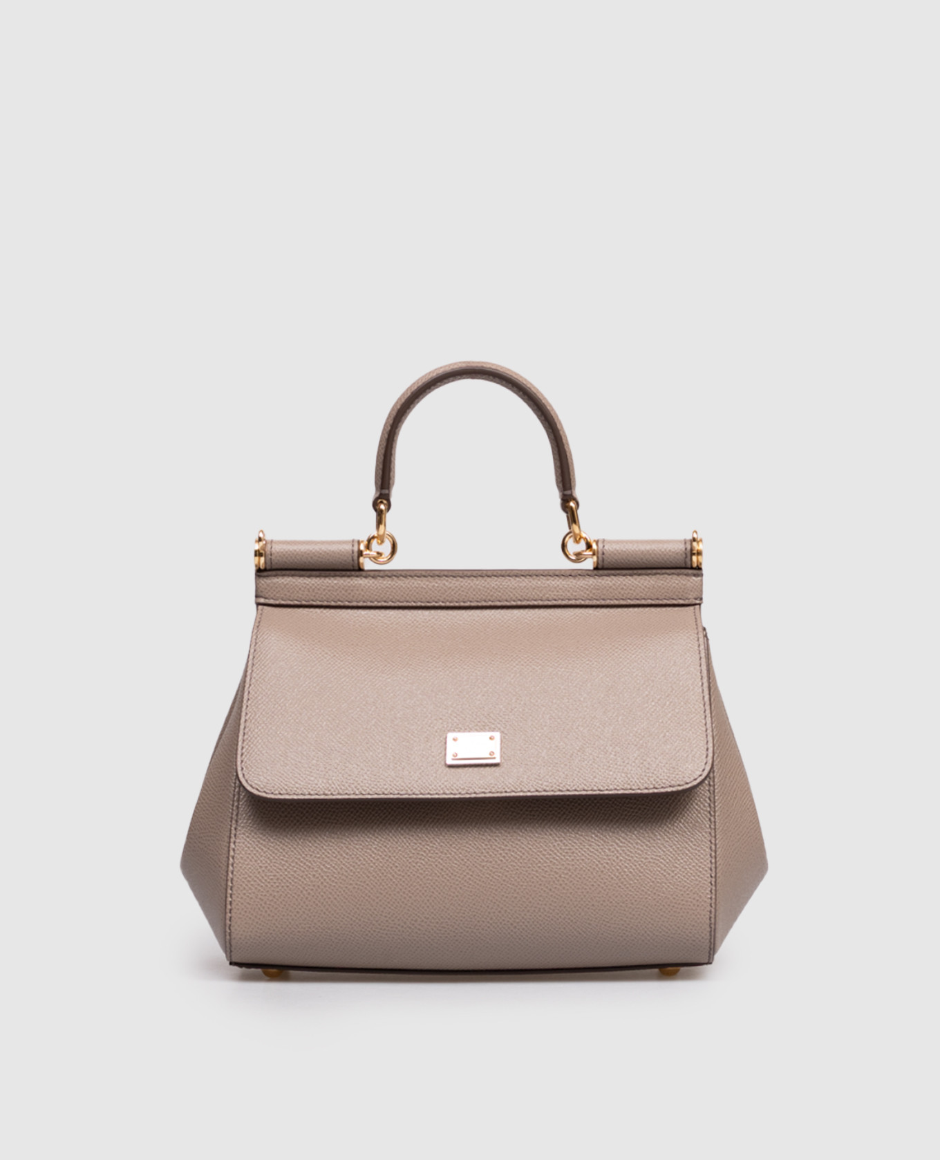 

Grey Sicily leather bag with logo plate Dolce&Gabbana