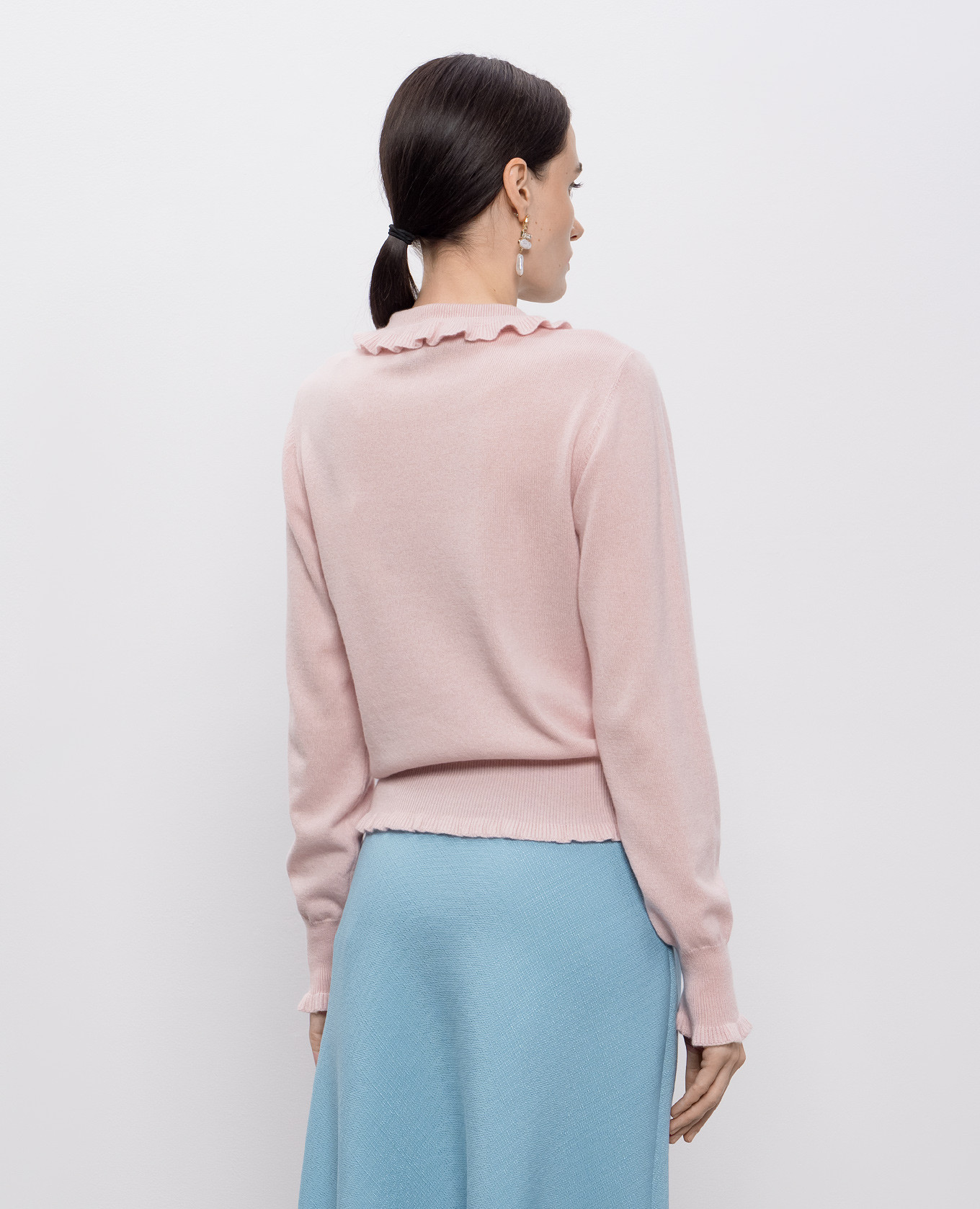 Pink cashmere jumper Valentino 3