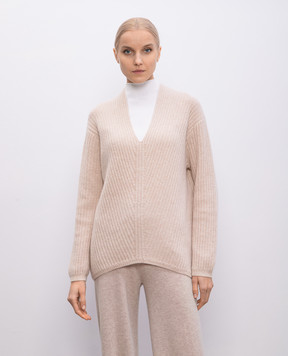 Allude Beige cashmere pullover 25211196