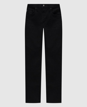 Tom Ford Black jeans with logo patch DPH001DMC084