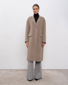 Ermanno Scervino Beige wool and cashmere coat D476D301CBNHO