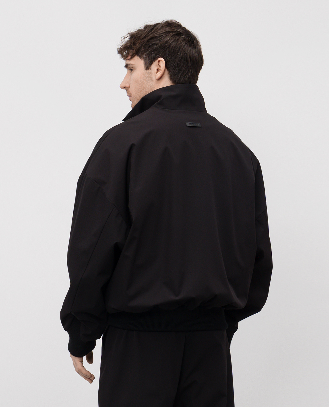 Black jacket with logo patch Fear of God 4
