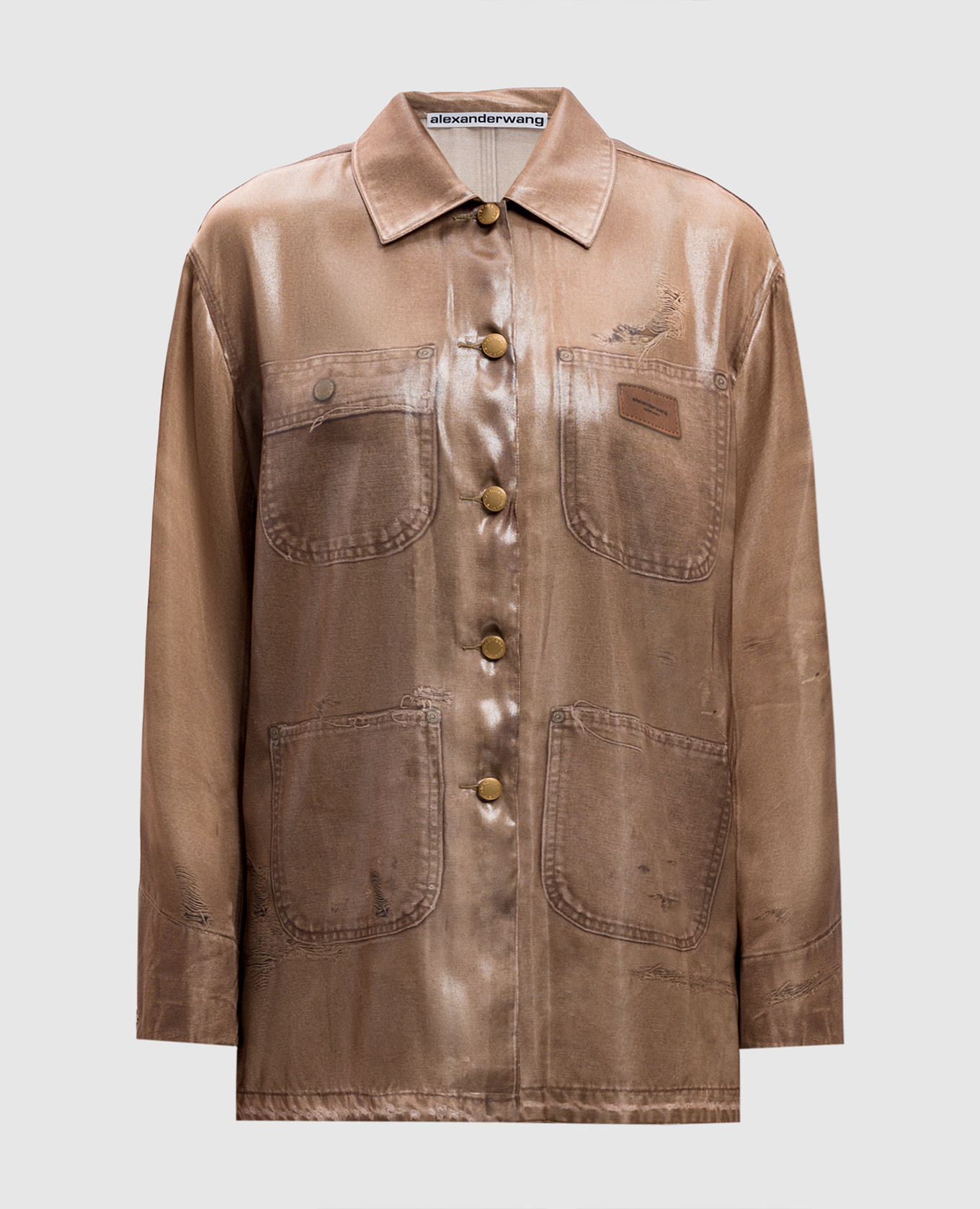 Bluzka z nadrukiem w kolorze żółtym