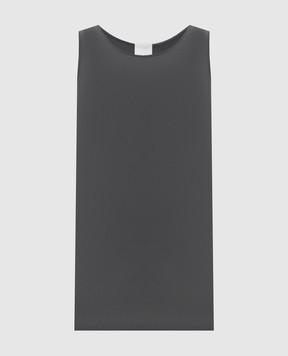 Allude Gray silk top 25584002