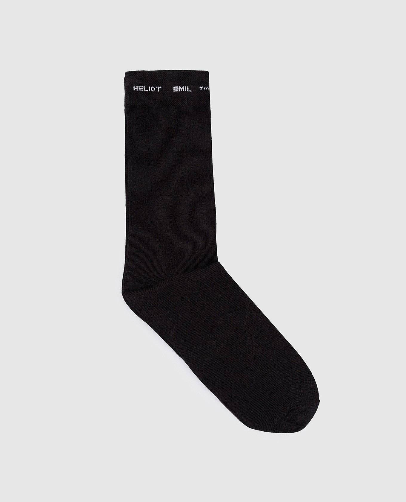 

Black socks with a logo pattern Heliot Emil