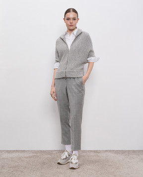 Peserico Gray wool pants A0407203359