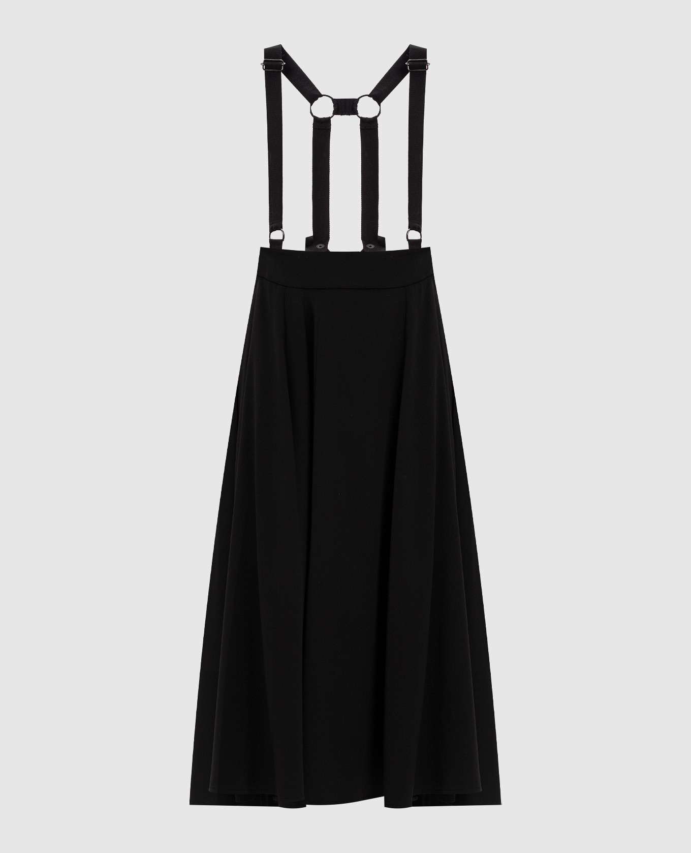 

Black skirt with suspenders Y` Yamamoto