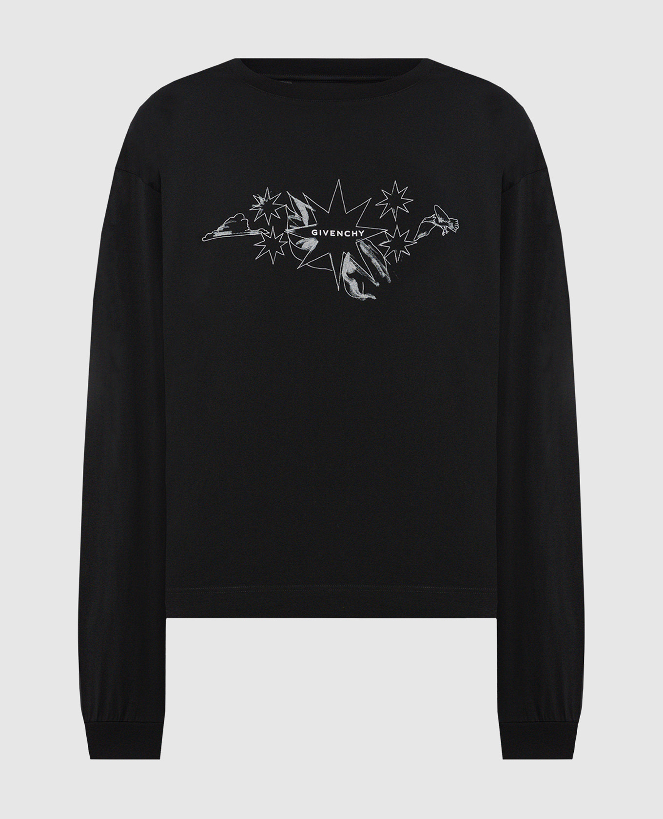 

Black longsleeve with logo and tarot print Givenchy