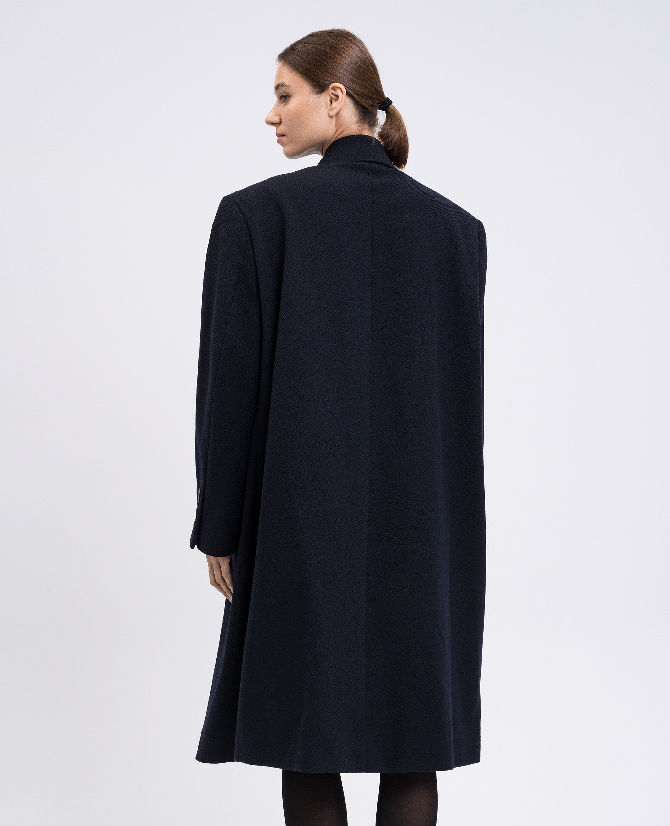 Blue double-breasted coat with wool Balenciaga 4