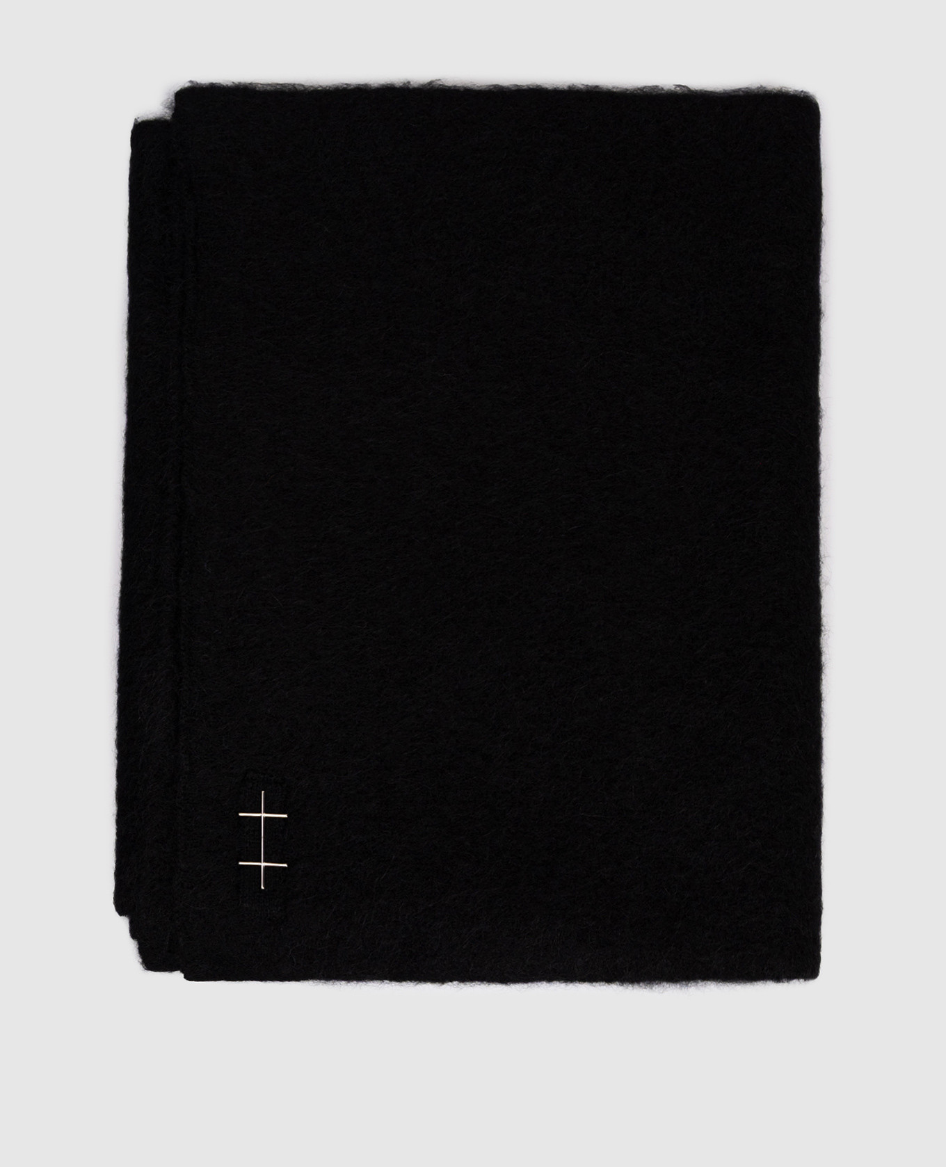 

Black BLUR alpaca wool scarf Heliot Emil