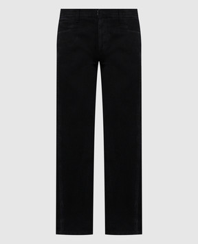 Alexander McQueen Black jeans with logo patch 794090QTABK