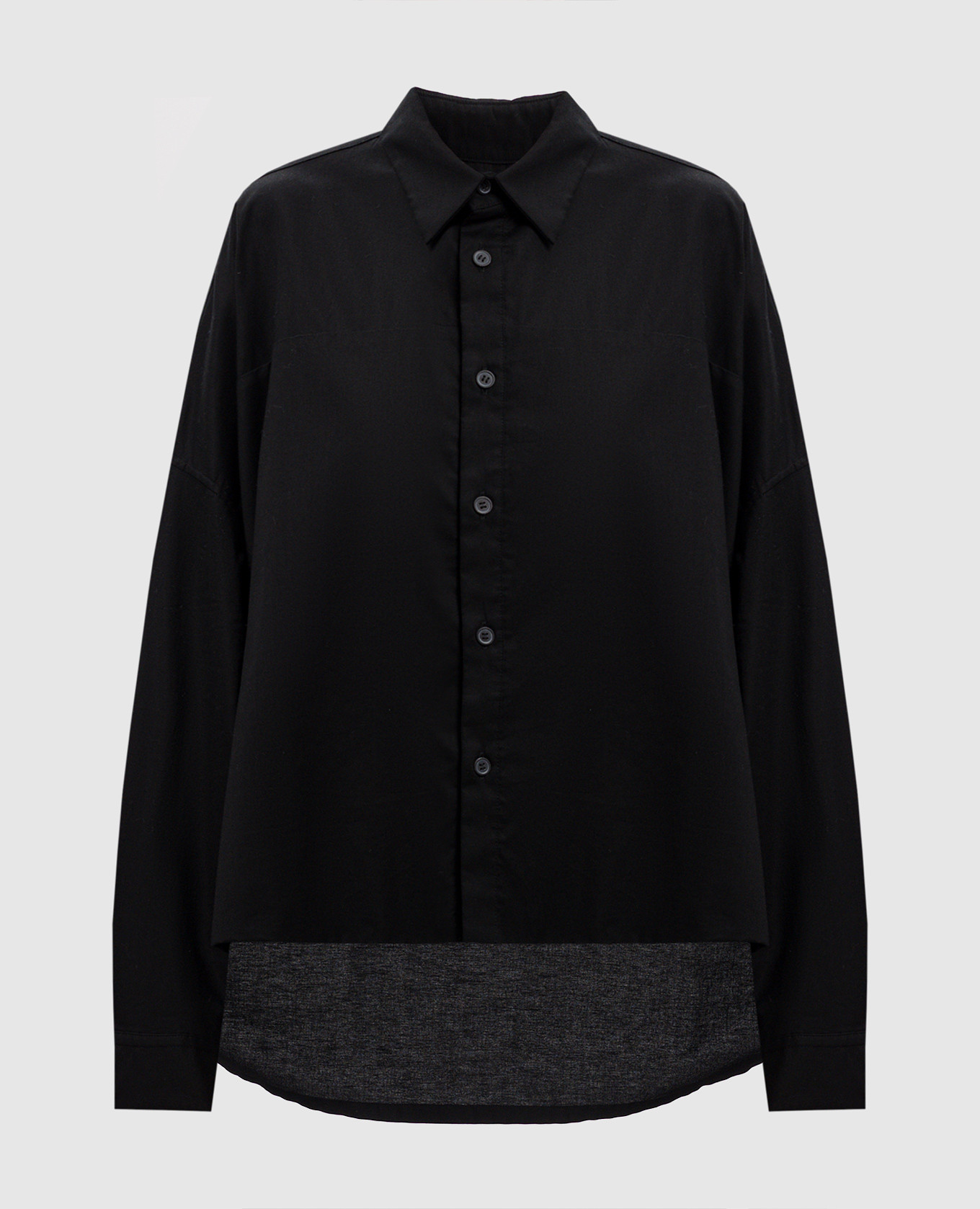 

Black shirt with an asymmetrical cut Y`S Yamamoto