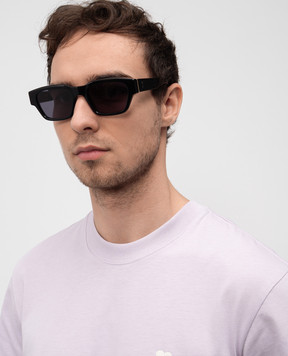 Ami Paris Black sunglasses 75009 with metal Ami de Coeur emblem UGL509AM0004