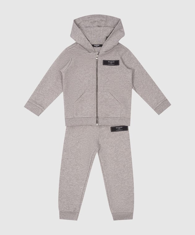 Balmain tracksuit grey deals