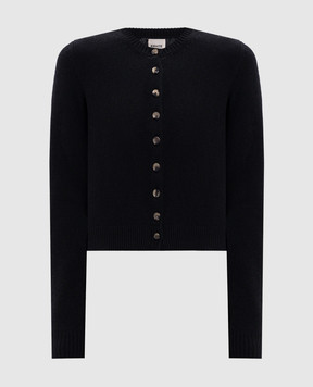 Khaite Everheart black cashmere cardigan 9947650