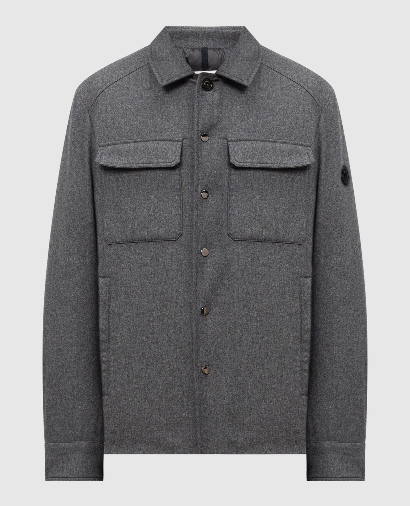 

Larribet gray down jacket with cashmere Moncler, Grey