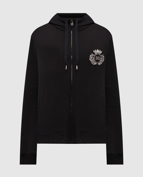 Dolce&Gabbana Black sports jacket with logo G9BGDZG7PJ7