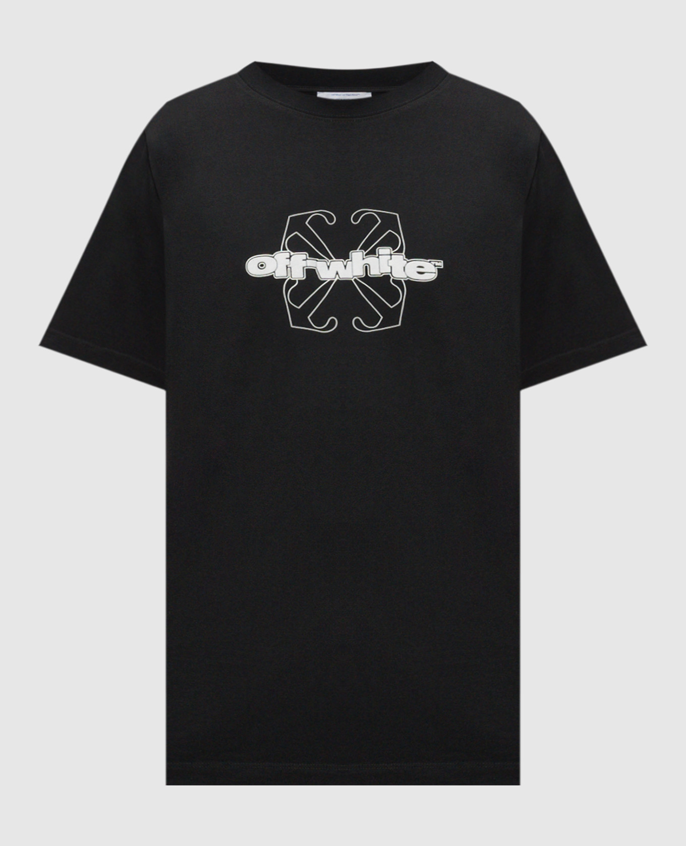 

Black t-shirt with textured logo Off-White