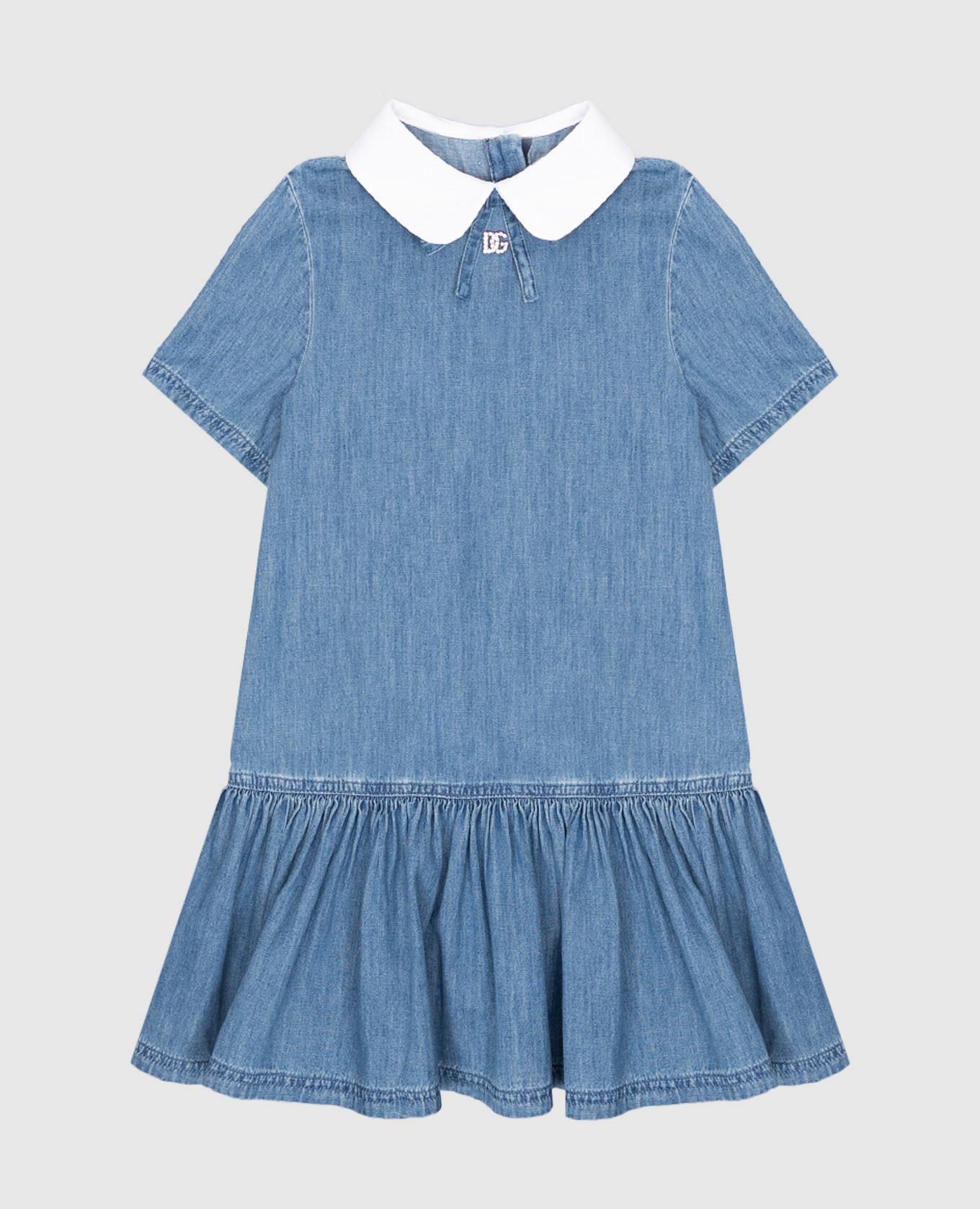

Children's blue mini dress with ruffles Dolce&Gabbana, Light blue