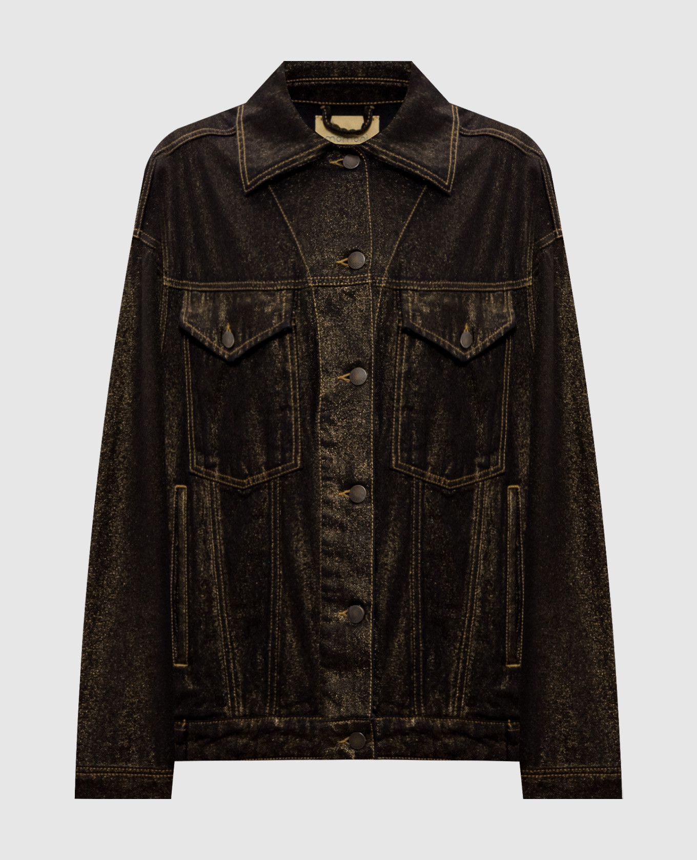 Yorkshire black denim jacket with lurex