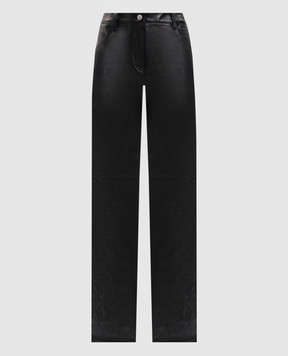 Magda Butrym Black leather pants LEATHER18PANTS211725