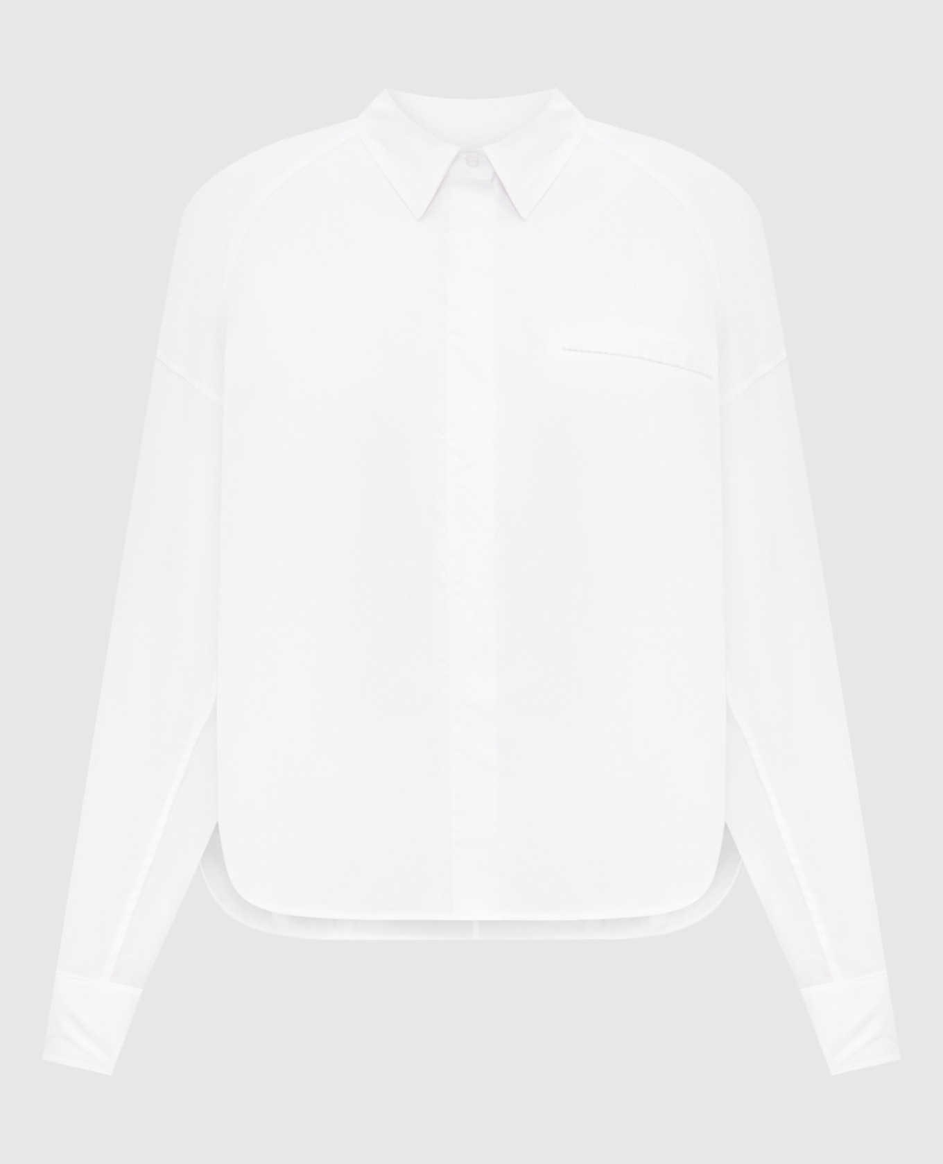 

White blouse with monil chain Peserico