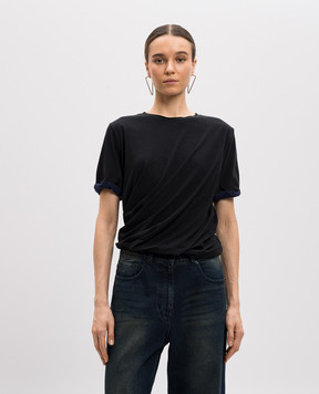 Juun.j Black layered T-shirt JW5342W025
