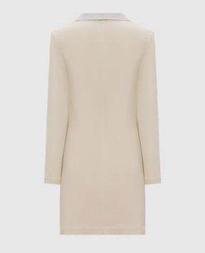 Brunello Cucinelli Beige double-breasted elongated jacket MB9784203