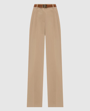 Max Mara EZIO Brown Pants with Belt EZIO