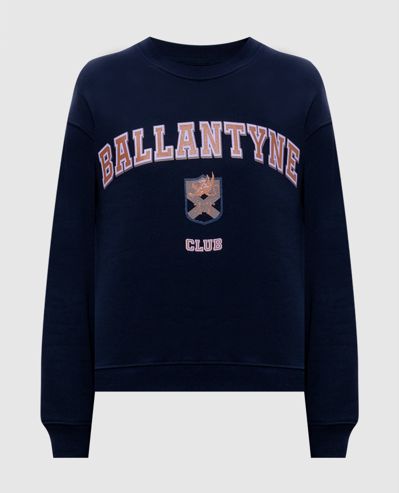 

HERITAGE CLUB blue sweatshirt with logo print Ballantyne