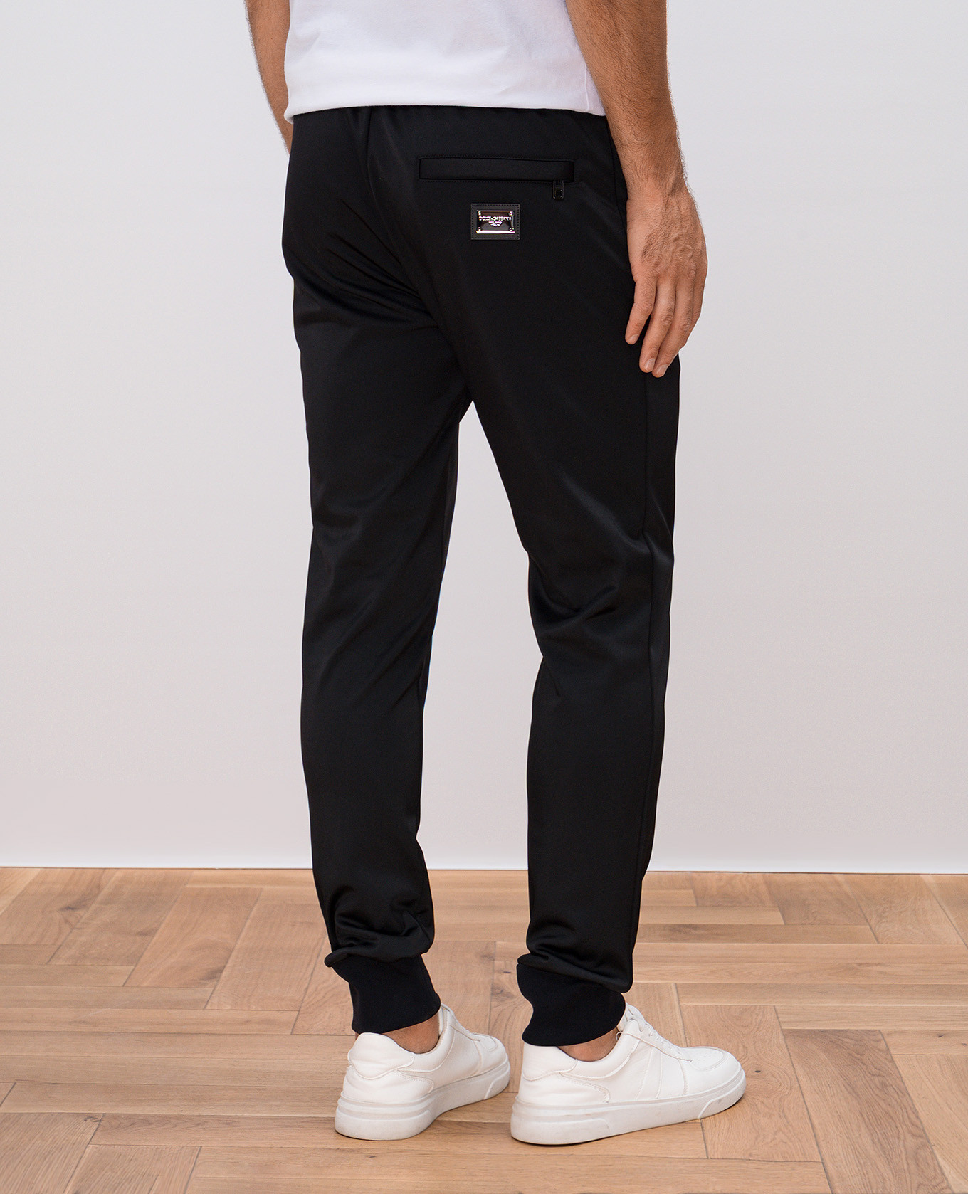 Black logo joggers Dolce&Gabbana 4