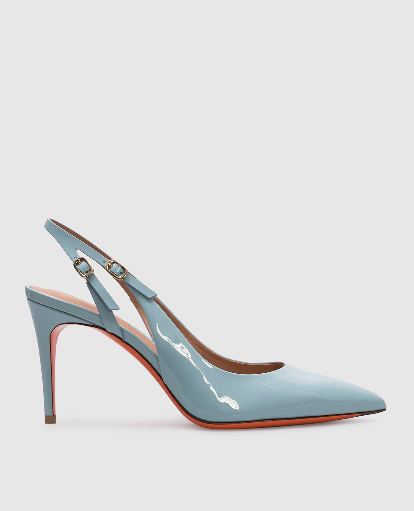 

Blue patent leather sandals AUDREY 85 Santoni, Light blue