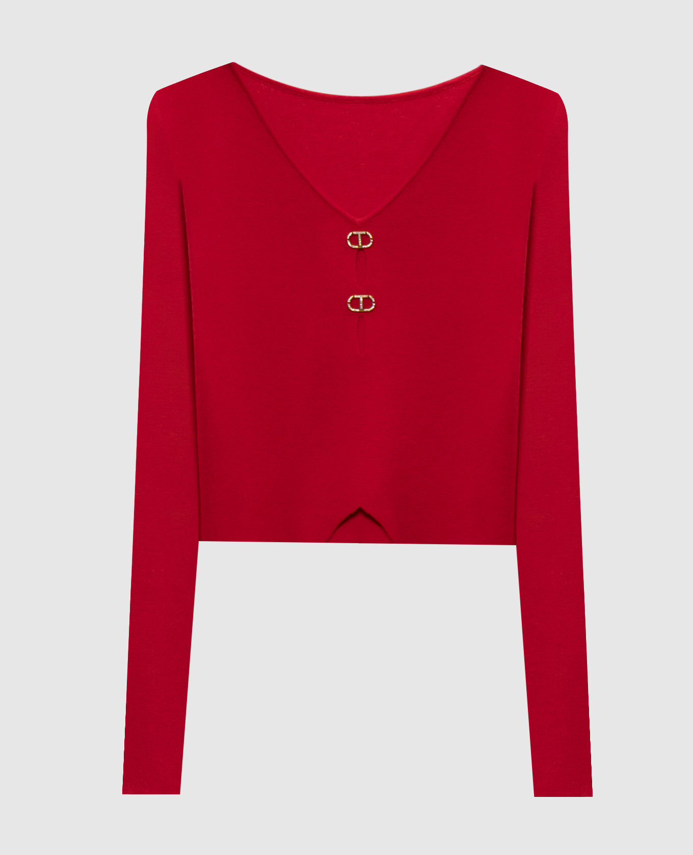 

Red pullover with logo Twinset