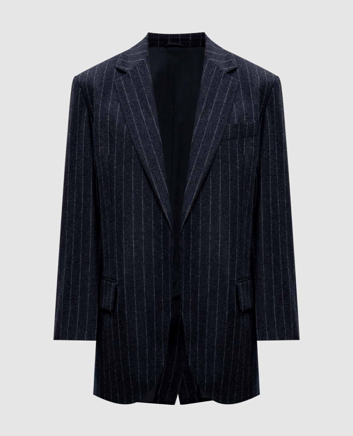 

Gray striped wool jacket Brunello Cucinelli, Grey