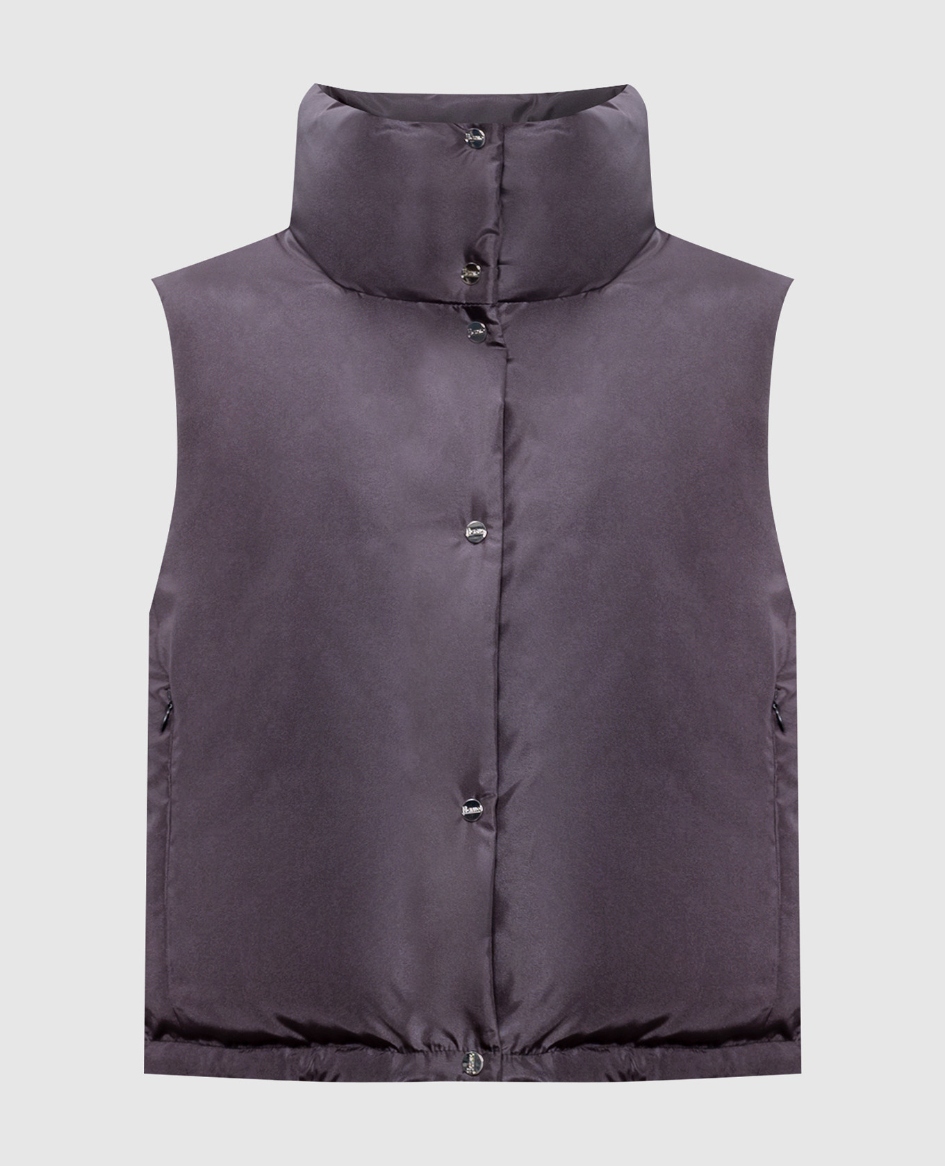 

Gray down vest with logo Herno, Grey