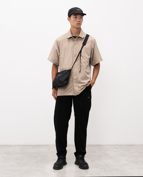 Riotdivision RD-BSS beige straight-cut shirt with logo RDBSSGEN1