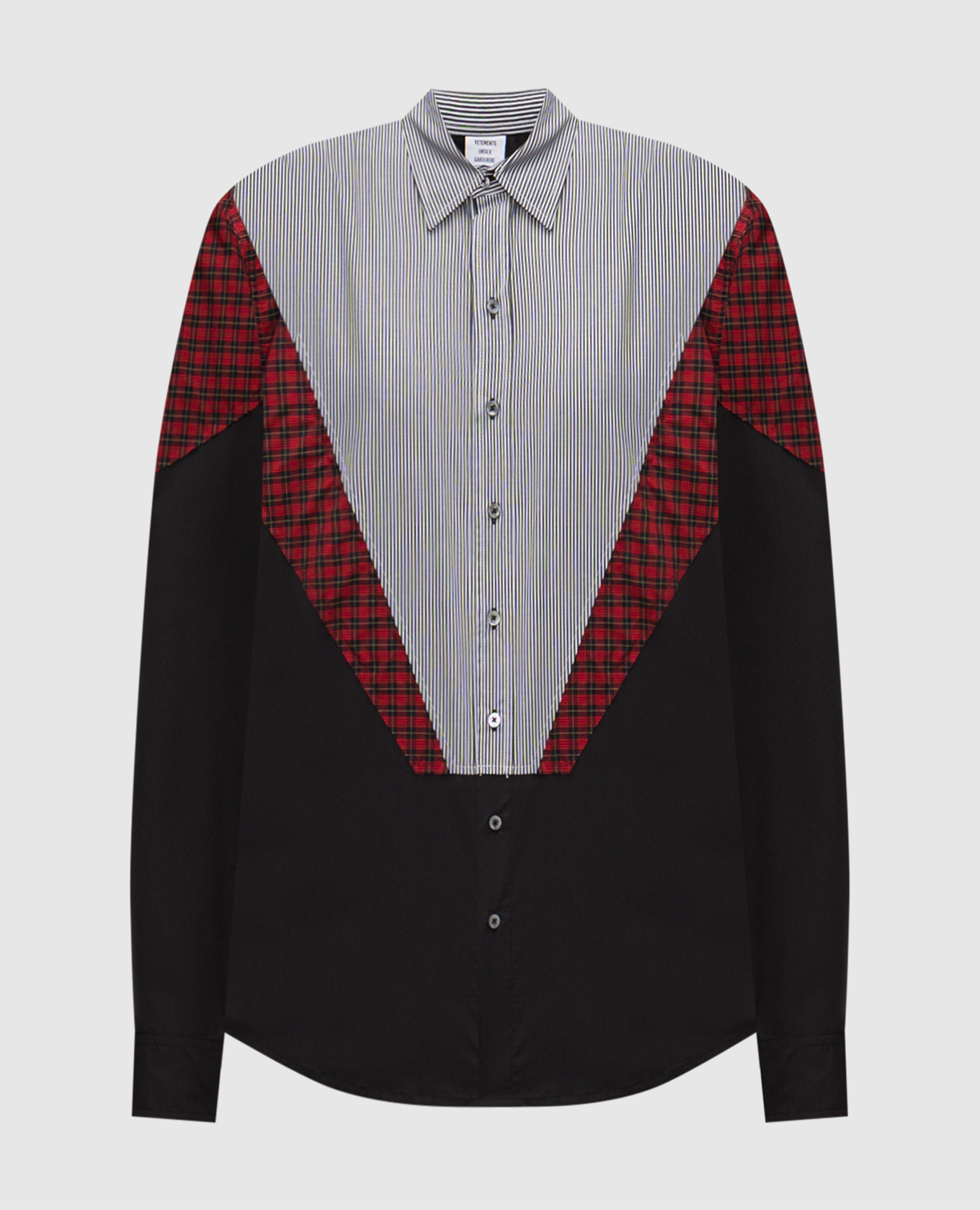 Black shirt with Color Block effect Vetements