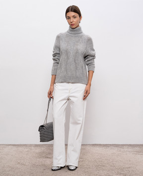 Peserico Gray alpaca wool sweater S99484F039217A