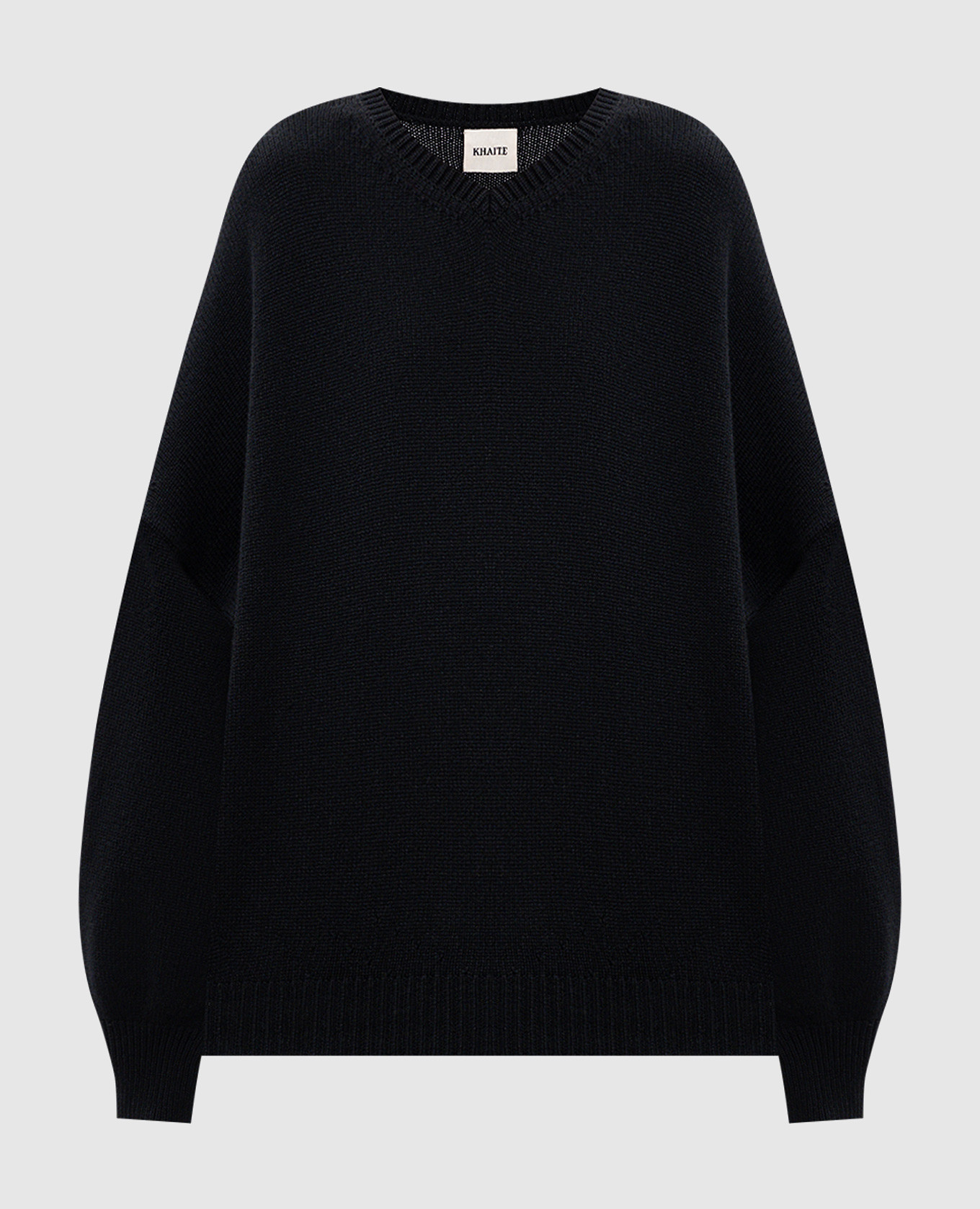 

Wolfe black cashmere pullover Khaite