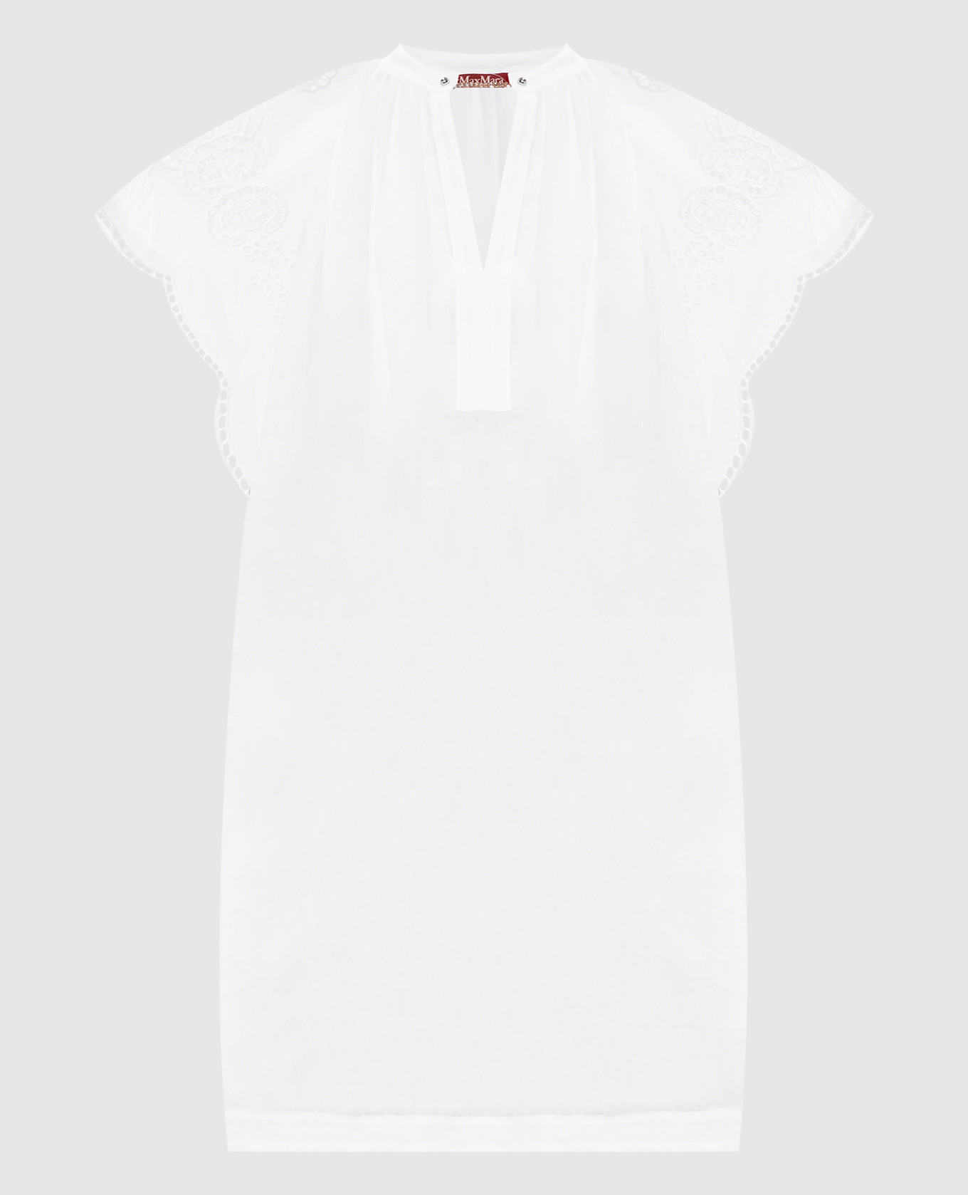 ASTOR white dress with embroidered sash Max Mara